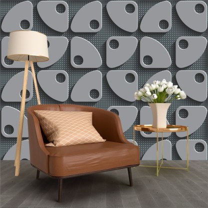 Black Grey Wave Striped Wallpaper Stripe Curve Feature Wall Bedroom Living  Room  eBay